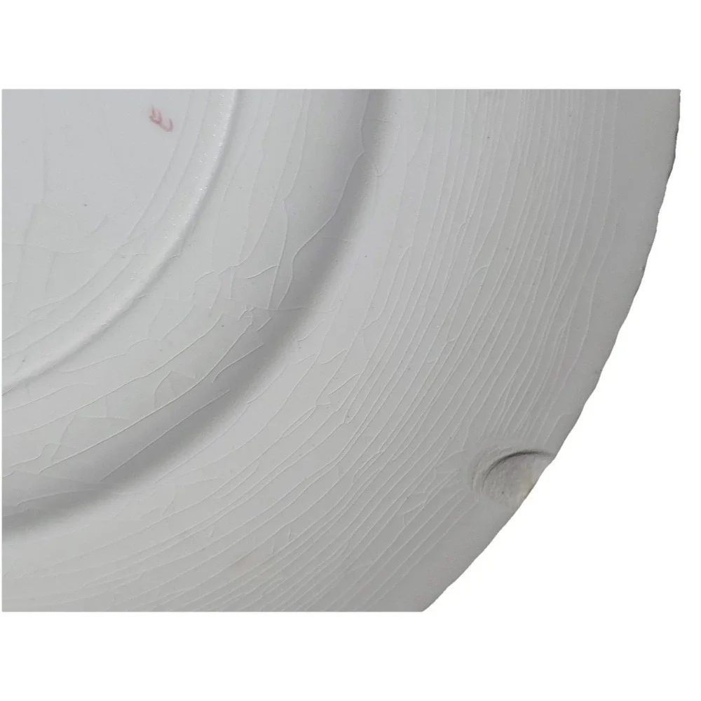 Simpsons Potters Solian Ware Dinner Plates Maroon 777 (4)‎  *crazing, chip